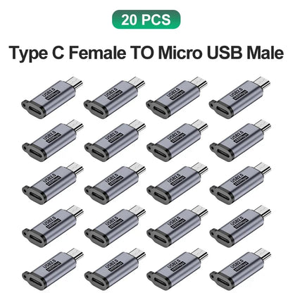 USB Type-C Adapter Type C To Micro USB Male To USB C female Converters For Xiaomi Samsung Charger Data Cable USBC USB C Adapter