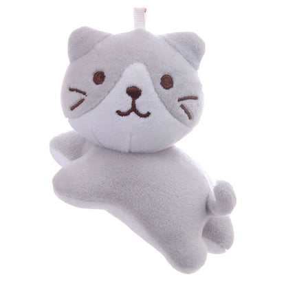 Cartoon cute Six-color tilt head lying plush toy Cat Kitten doll backpack pendant decoration Christmas Halloween gift preferred
