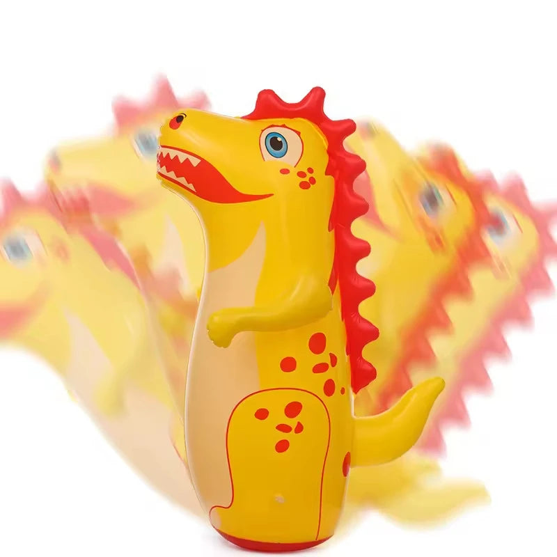 Tumbler Boxing Inflatable Standing Punching Bag Parent Child Toy for Boys Games Sport Dinosaur Model Kids Activity Outdoors Gift