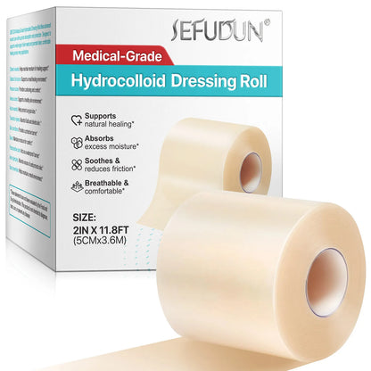 1 Roll Hydrocolloid Band Aid Dressings For Effective Wound Care Extra Thin Soft Waterproof Self-Adhesive Scar Cover Tape