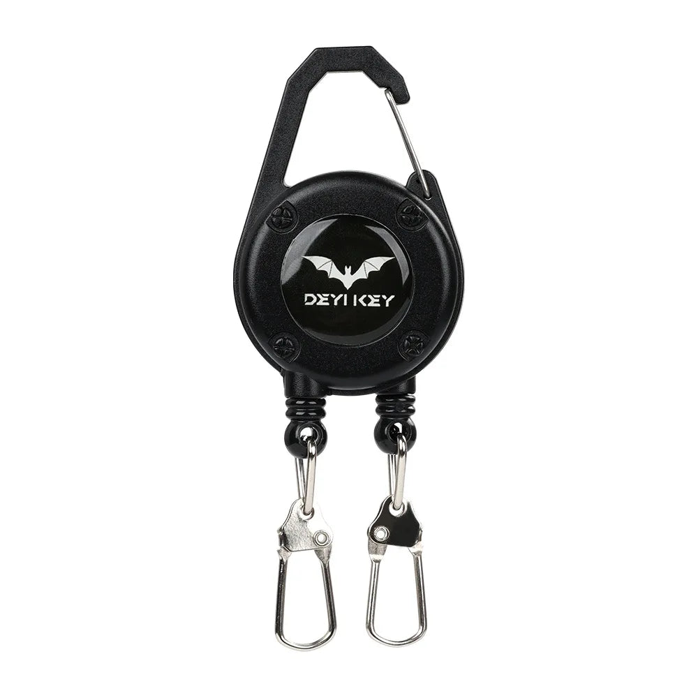 Outdoor Double Headed Clip Buckle, Work Permit Hanging Buckle, Keychain, Fishing Buckle, Telescopic Buckle, Easy to Pull Buckle