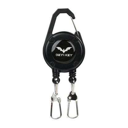Outdoor Double Headed Clip Buckle, Work Permit Hanging Buckle, Keychain, Fishing Buckle, Telescopic Buckle, Easy to Pull Buckle
