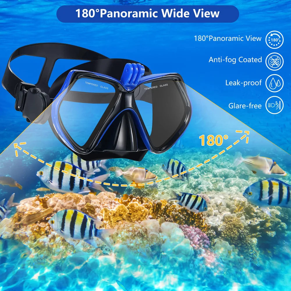 JoyMaySun Professional Underwater Mask Camera Diving Mask Swimming Goggles Snorkel Scuba Diving  Camera Holder For GoPro