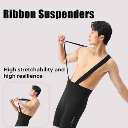 X-TIGER Men's Cycling Bib Shorts 120 Density Gel Cushion Mountain Road Bike Cycling Shorts Outdoor Casual Sports Bib Shorts