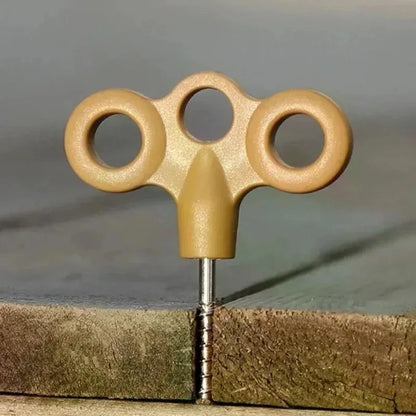 Outdoor Camping Deck Nail Tent Pegs Screw Nail , Lightweight Windproof Rope Fixing Nail, Hiking Campsite Supplies