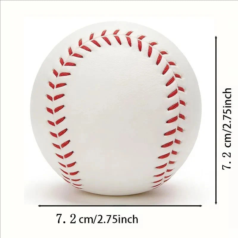 Soft and Hard Baseball PU Outer Layer Multifunctional Training Ball Suitable for Hitting Practice Outdoor Sports and Daily Game