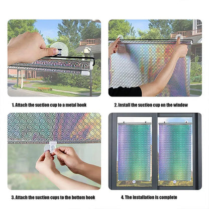 Blackout Curtain Blinds Without Drilling Window Roller Interior Bedroom Roll Black Out Rolls Blind Suction Cup Home Decor Items