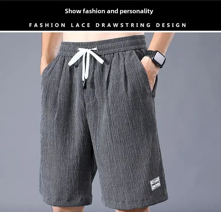 Men's Ice Silk Casual Shorts Loose Fit Summer Style Big Pants Versatile Outerwear For Men Comfortable Underwear