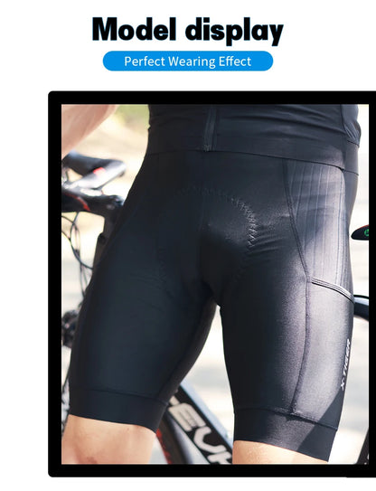 X-TIGER  Cycling Shorts Men Double Arrow Cushion Pad MTB Road Anti Slip Bike Shorts 7 Hours Ride Breathable Lycra Shorts