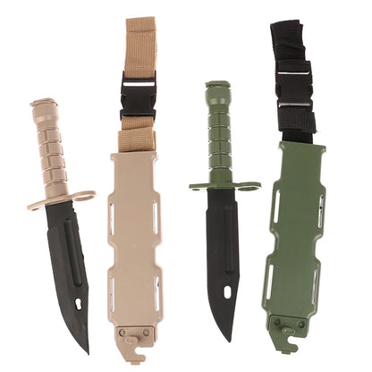 M9 Model Tactical Rubber Knife CS Game Training Outdoor Multi Tool Plastic Bayonet Army Fan Collect Gift Toy