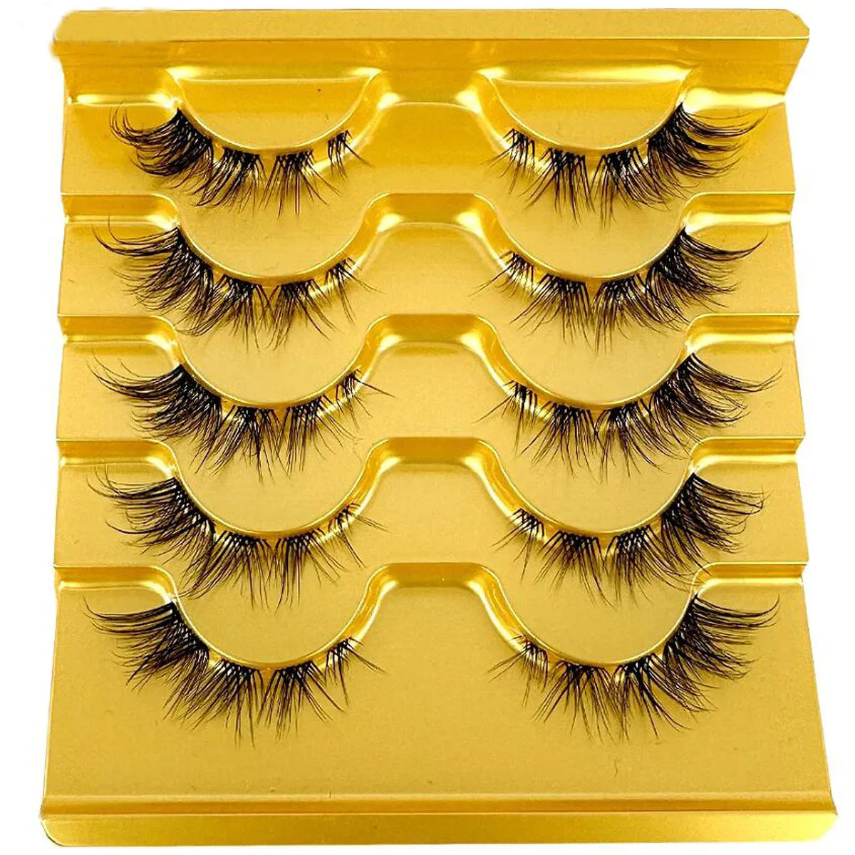 Big Capacity 32 Rows Self Grafting Mermaid Styled Sectioned False Eyelashes For Personal Fashionable Diy Use