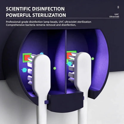 Mini Portable Rechargeable Travel Toothbrush Sterilizer Induction Switch with Charge Display Toothbrush Sterilizer Case