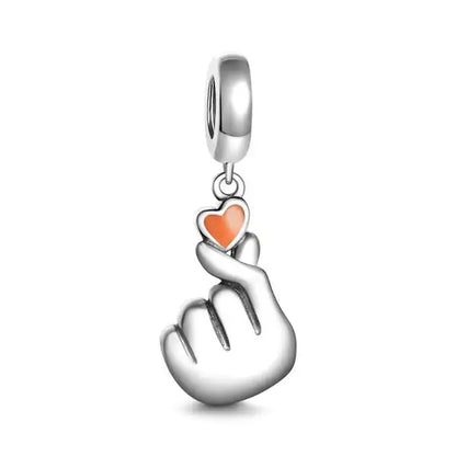 2025 New S925 Silver Spring Ball Bear Cross Pendant Suitable for Original Bracelets DIY Accessories Women's Charm Jewelry Gifts