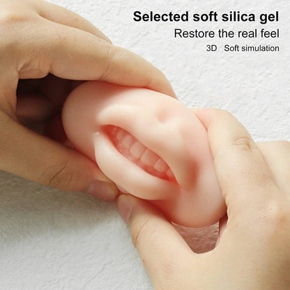 1/3/5Pcs Soft Silicone lip practice 3D Practice Lips Mold  With Teeth Reuseable Training Skin For Lip Blush Permanent Makeup
