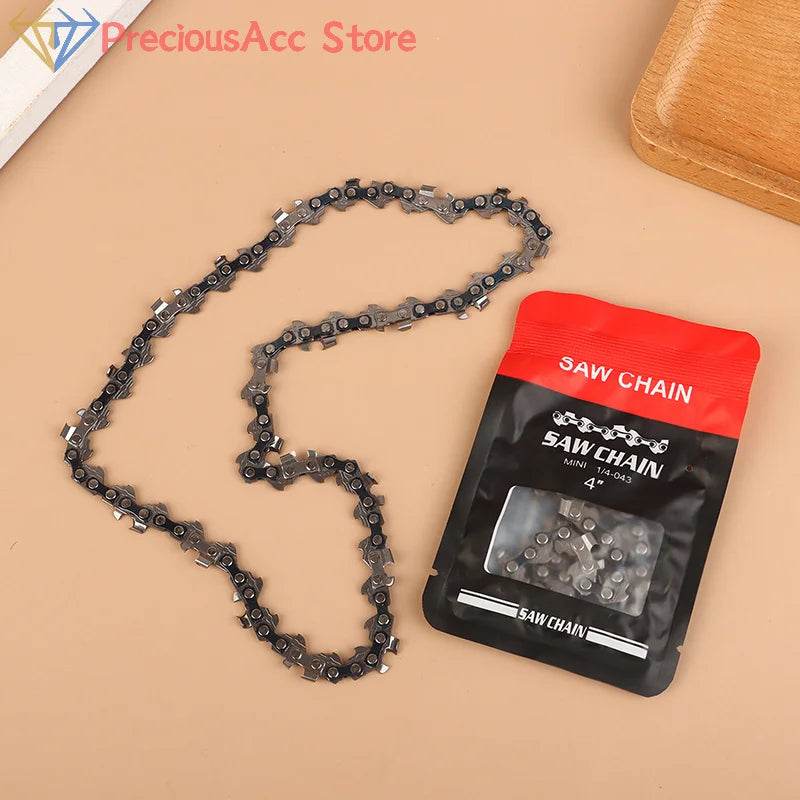 4/6/8/12/14/16 Inch Metal Chainsaw Chain Spare Parts Link Chainsaw Saw Chain Blade For Electric Saw Accessories Wood Cutting
