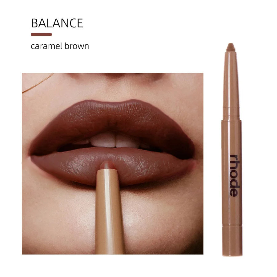 RhodeSkin Peptide Lip Shape Pen Lip Liner Long Lasting Lip Tint Pencil Pen Makeup Lipstick Powder Blusher Gloss Makeup Lipliner