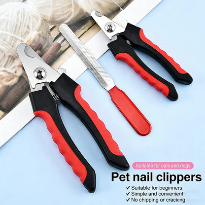 Stainless Steel Pet Nail Clippers Multifunctional Dog Cat Claw Cutter Grooming Tool For All Breed Dog Cat Pet Grooming Accessori