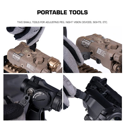 Tactical Picatinny Rail-Mounted Portable Multi-Tool — Compatible with PEQ Devices, Night Vision, and Aiming Modules