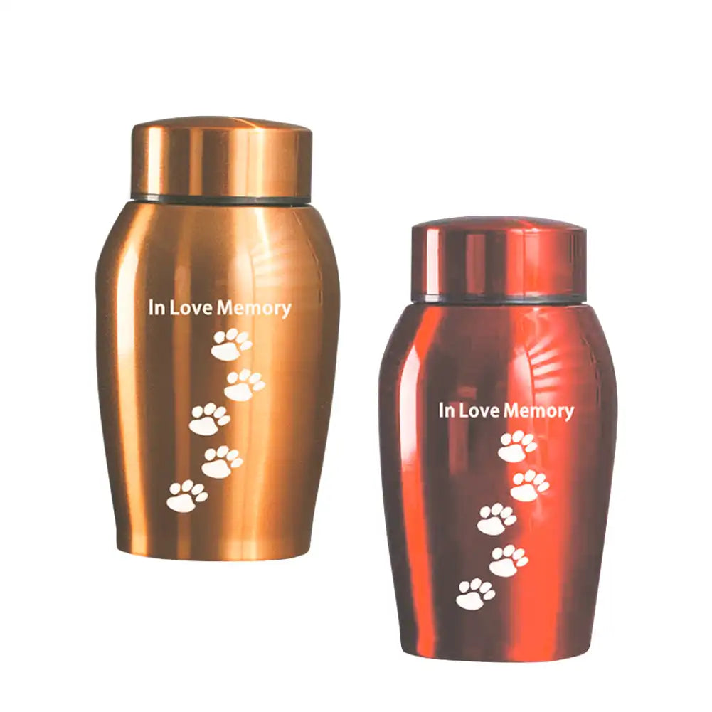 Pet Urns Stainless steel Urns Pets Dog Cat Birds Mouse Cremation Ashes Urn Keepsake Casket Columbarium Pets Memorials