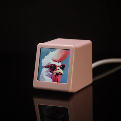 GeekMagic Ultra Smart WiFi Weather Forecast Station Bed Clock for Desktop Decoration, photo Album with Gif Animation