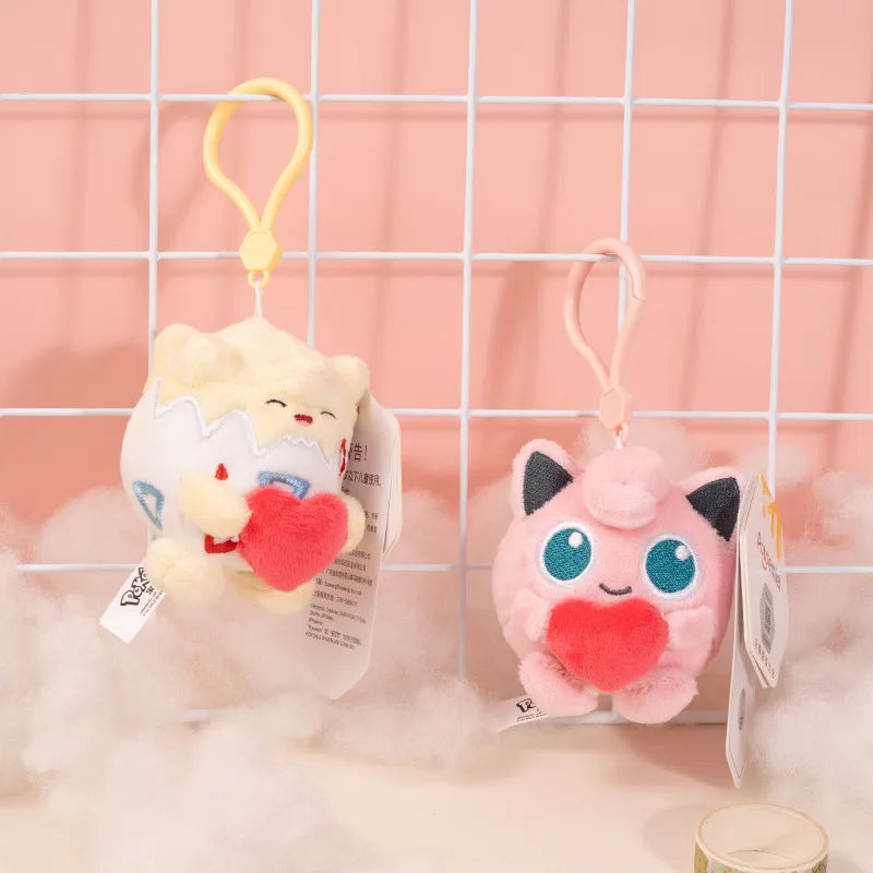Pokemon Jigglypuff Charmander Gengar Squirtle Mimikyu Kawaii Plush Stuffed Toy Keychain Backpack Pendant Keyring Birthday Gifts