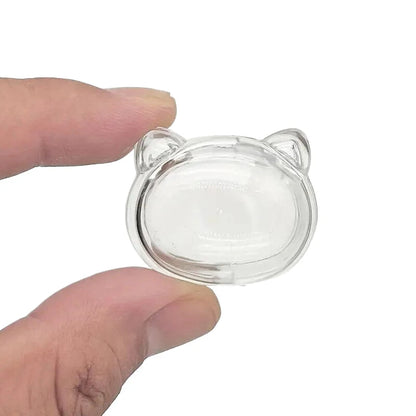2pcs Pet Hair Keepsake Box Transparent Dog Cat Fur Storage Box For DIY Memorial Decoration Gift For Pet Lovers Display Souvenir