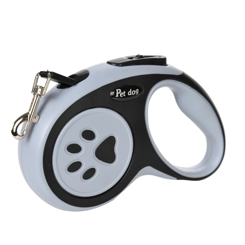 3M/5Metre Dog Leash Walking Automatic Pet Collar ABS Case Nylon Rope Dog Harness Dog footprint Puppy Dog Footprints Keychain