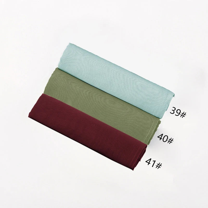 Fashion Modal Hijab Rayon Cotton Shawls Muslim Hijabs For Women Plain Scarf Big Size Headscarf Islamic Turban Headband 190*85cm