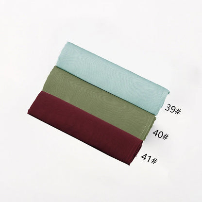 Fashion Modal Hijab Rayon Cotton Shawls Muslim Hijabs For Women Plain Scarf Big Size Headscarf Islamic Turban Headband 190*85cm