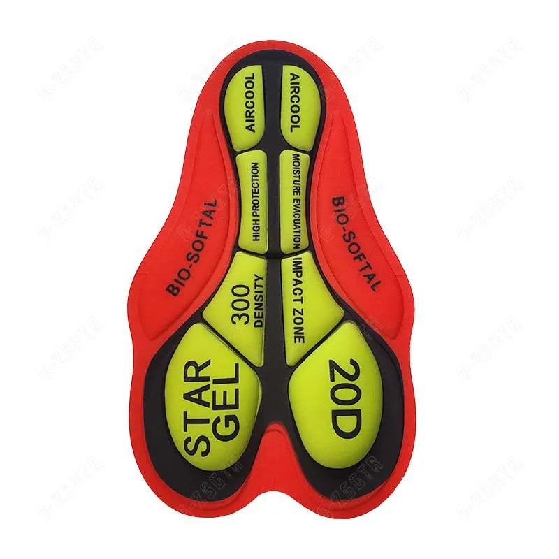 Men Cycling Gel Pad 9D Shockproof Pink Cushioned Pad Women Breathable Hole Riding Base Cushion 12D 19D 20D Moto Silicone Gel Pad