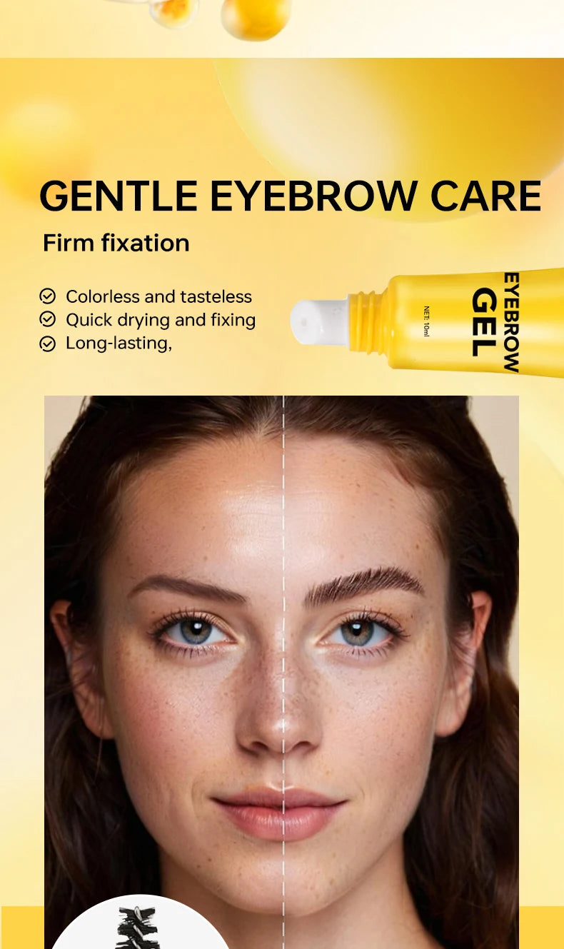 O'CHEAL 3D Eyebrow Gel Colorless Transparent Create Natural Eyebrows Quick-dry Waterproof Long-lasting Thick Full Eyebrow Makeup