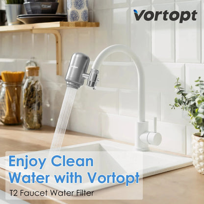 HOMEFISH Stainless Steel Faucet Tap Water Filter Purifier System, NSF Certified Reduces Lead, Chlorine & Bad Taste Kitchen
