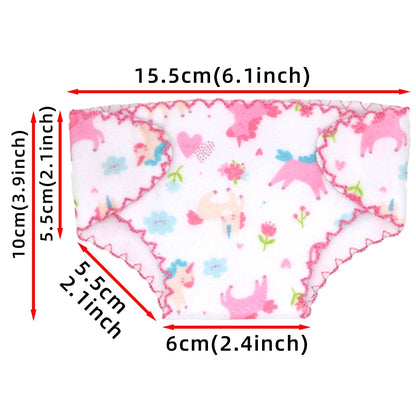 2pcs Doll Diapers Doll Underwear for 14-18 Inch Baby Dolls and Other Similar Dolls 43cm Baby Born Doll Underwear Doll Bibs