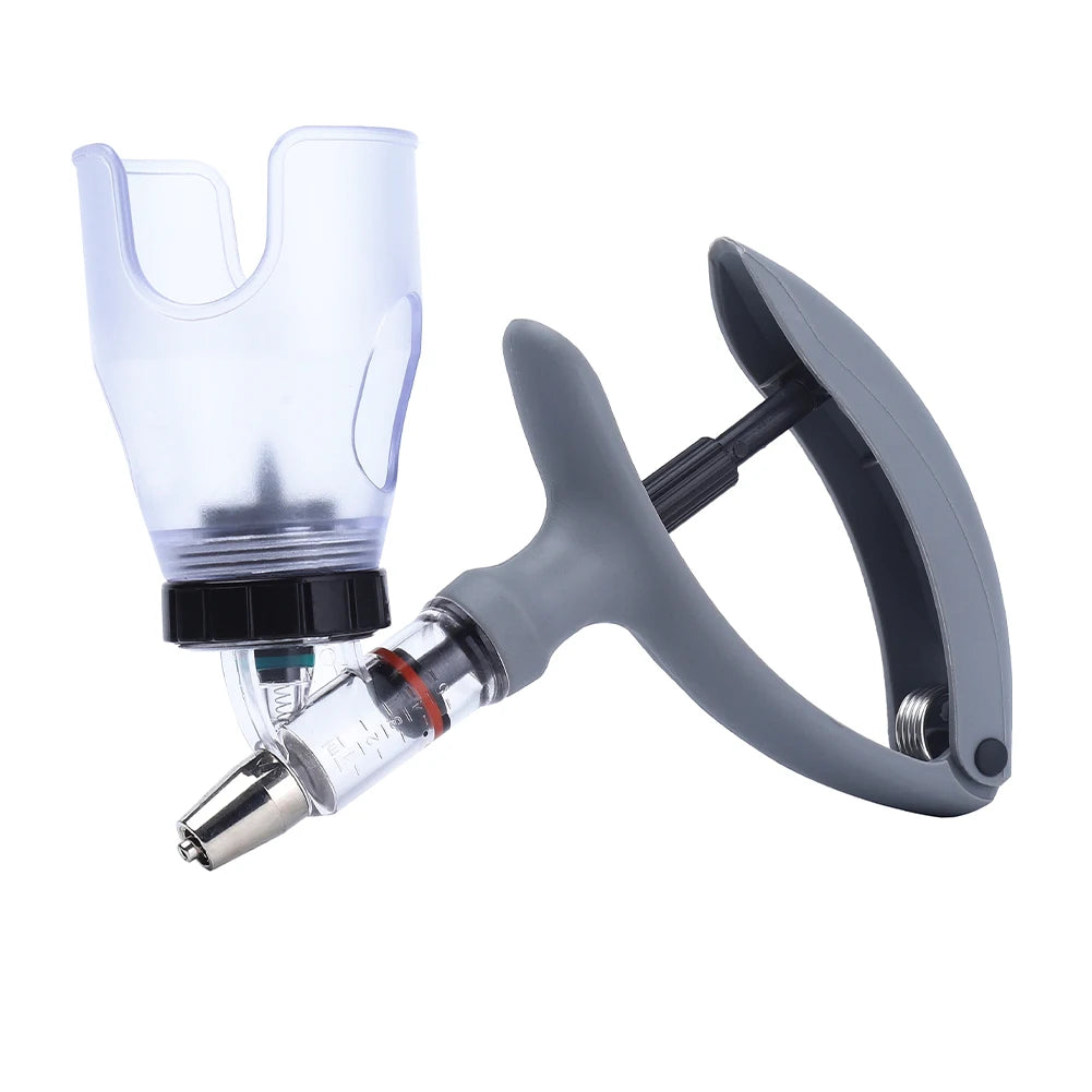 1 Pc 2/5ml Poultry Automatic Syringe With Vaccine Bottle Livestock Continuous Injector Pet Adjustable Vaccine Injection