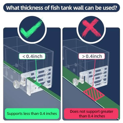 Premium Multi-Layer Aquarium Filter for 5 to 30 Gallon Fish Tanks: Oxygenating Water Wheel Low-Noise Operation Dual-Sided Suspe