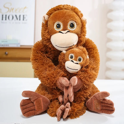 30-90CM Cartoon Gorilla Plush Toy Chimpanzees Punch Monkey Soft Stuffed Doll Decor Girls Birthday Gift Orangutan Plushies Dolls