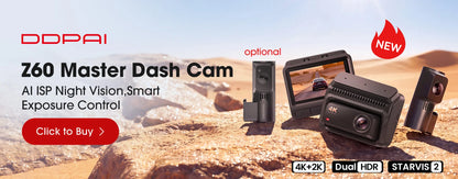 DDPAI 4K+4K New Z90 Master Dual 4K Front Rear Dual HDR for Sony Car Dash Cam ADAS Parking 5GHz WiFi Camera DVR Video Recorder