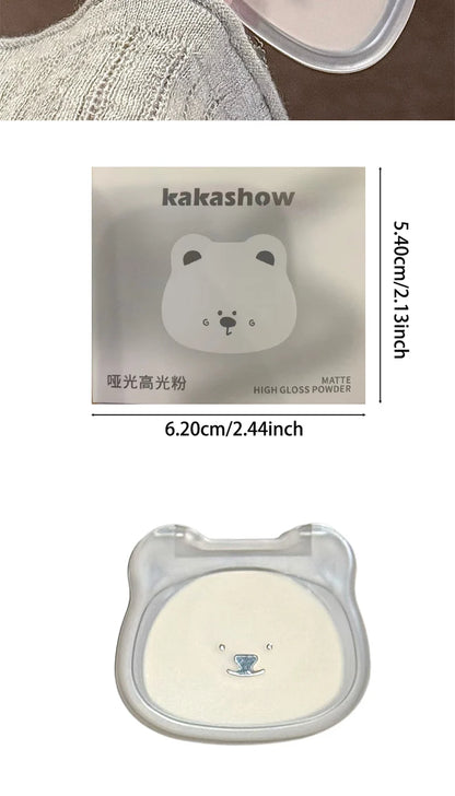 Skin-friendly powder, oil control skin, fill makeup concealer,waterproof and sweat proof, do not take off makeup not card powder