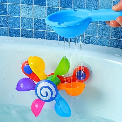 Fun Spinning Windmill Bath Toys, Sensory Bath Gifts for Children, Ideal Birthday and Christmas Gifts, Pool Shower, Flotador Bebe