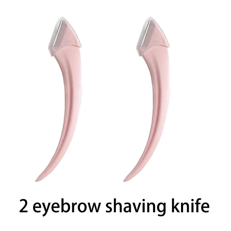 Eyebrow Trimming Knife Eyebrow Face Razor For Women Professional Eyebrow Scissors With Comb Brow Trimmer Scraper Accessories