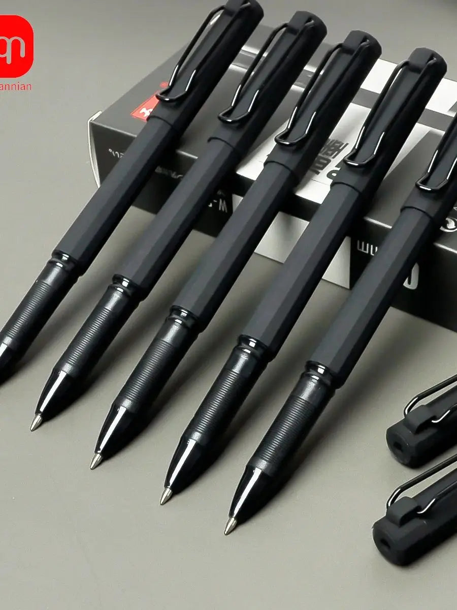WQN-2/5/10PCS Simple Black Gel Pens, Smooth Writing, Comfortable to Hold, Signature Pens for School and Office Supplies