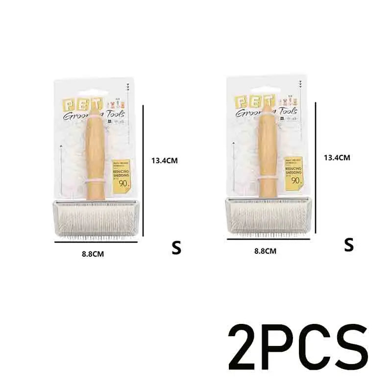New Dog Short Hair Brush Dog Comb Solid Wood Cat Comb Pet Hair Remover Large Dog Comb Car Animal Hair Brush GSZ05