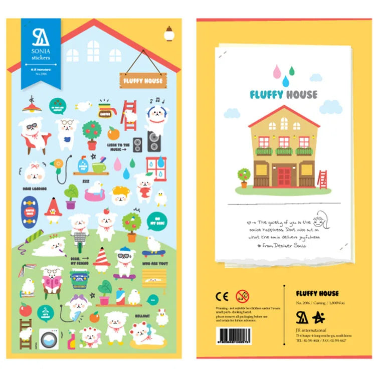 Korean Brand Suatelier Collection Daily Food Vlog Stickers DIY Scrapbooking Journey Diary Stationery Stickers Supplies
