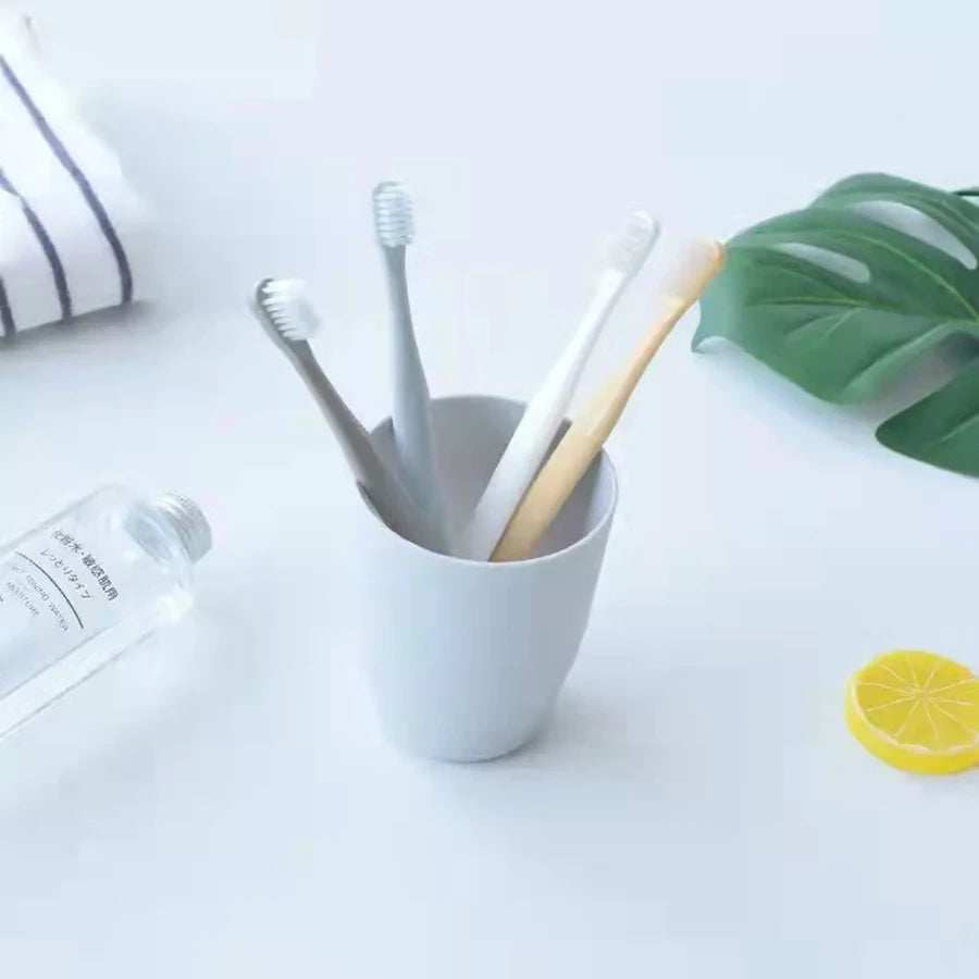 12-pack small head toothbrush, small brush head takes care of gums and mouth to remove stains, couple toothbrush,-