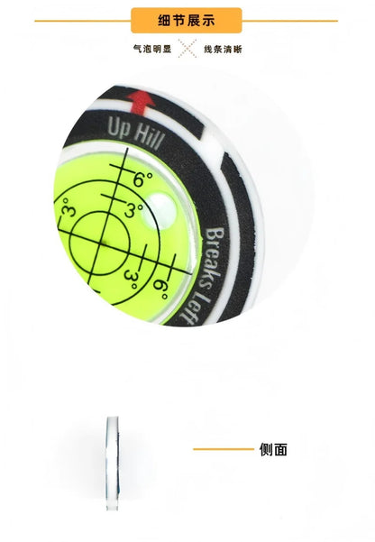 Golf Putt Ball Marker High Precision Round Green Reader Golfing Putting Aid Slope Reader 1PC