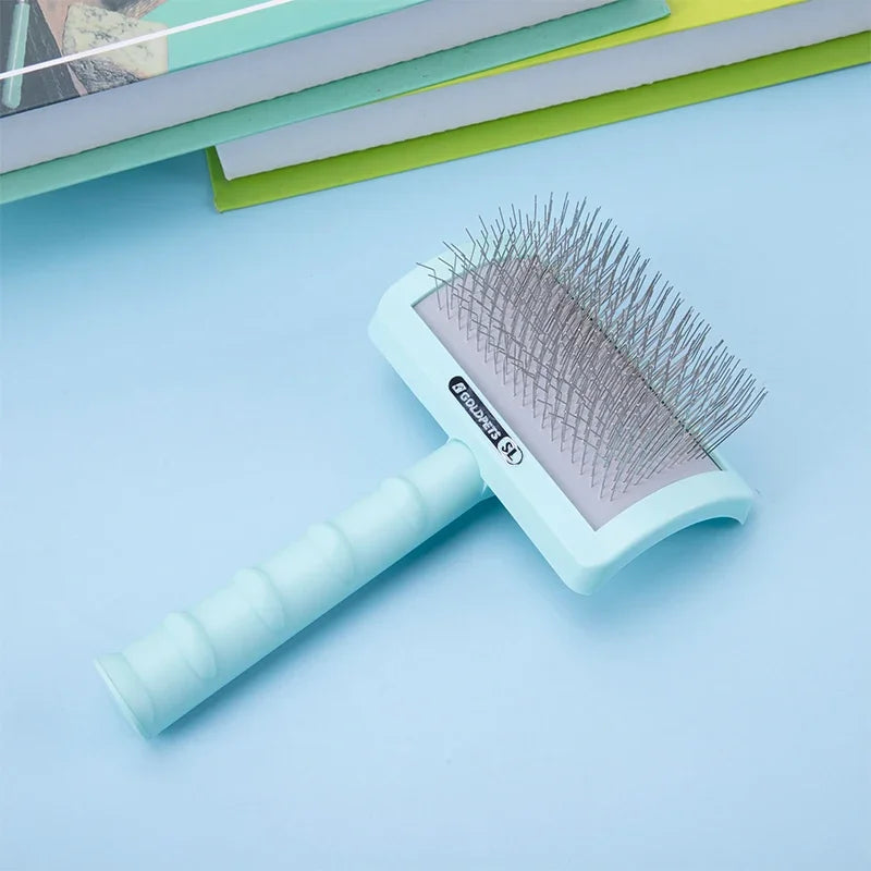 Pet Grooming Comb Shedding Hair Remove Needle Brush Slicker Massage Easy To Cleaning Large Dog Cat Fluffy Hair Tool Pet Supplies
