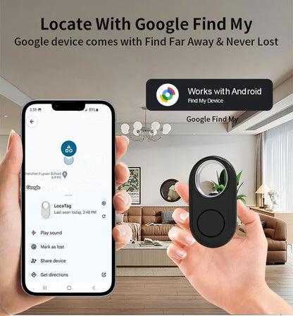 Long Distance Tracker for Samsung Device via Android Google Find Hub App Locator Finder Far Away Positioning Anti-lost Smart Tag
