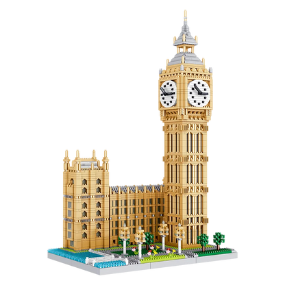 KNEW BUILT The Leaning Tower of Pisa Euro Constrution Micro Mini Building Blocks for Adult Child Toys Set Roma Colosseum Bricks