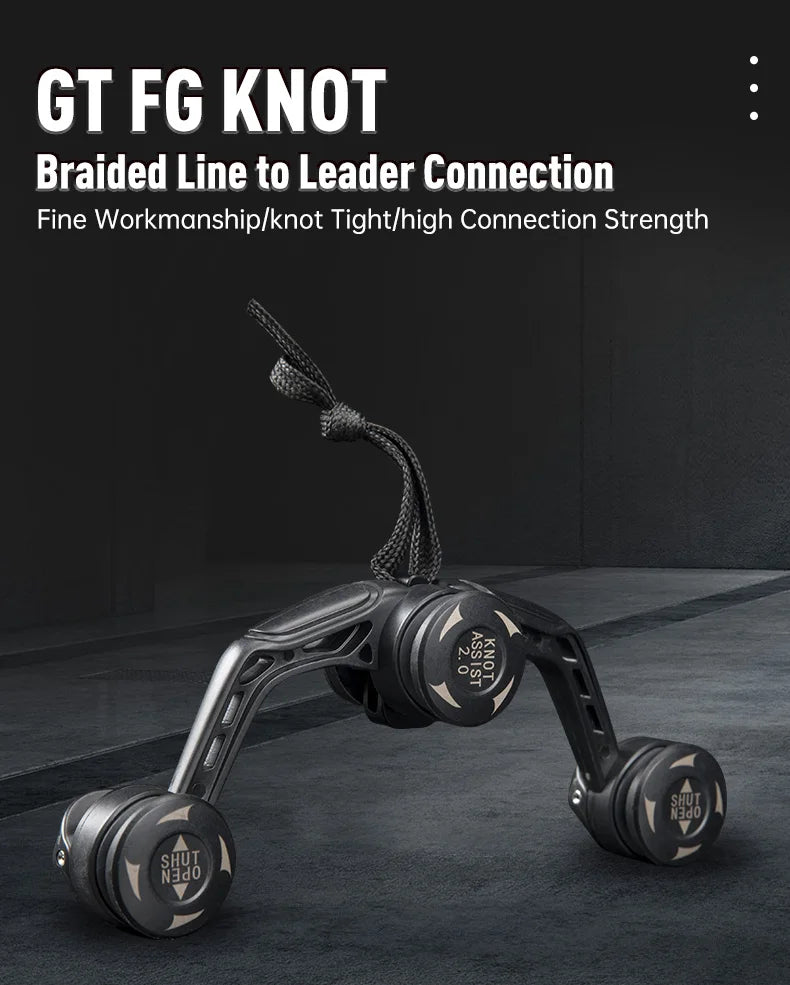 LEYDUN Fishing Tools GT FG PR Knotter Assist Line Leader Connection Knotting Machine Bobbin Winder Lines Wire Japan Knot Tool
