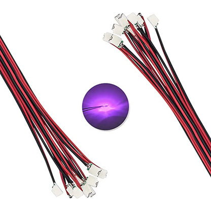 50Pcs/bag 0402 0603 DIY SMD Lamp Wired Micro Litz Led Pre-soldered Chip Wired 3V Railway Model Toy Light DIY Leads Wires 30cm